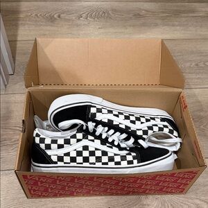 Vans Classic Black and White Checkered Shoes